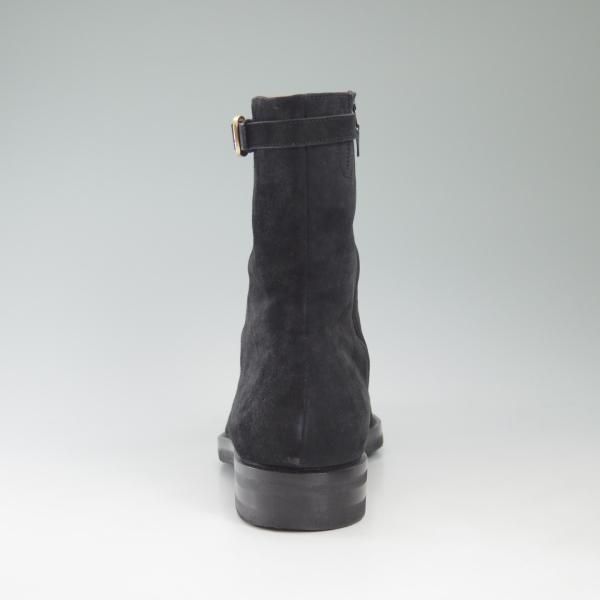 美品★(伊)タニノクリスチー SIZE 9【定価15万以上★ブラックラピド製法/ブーツ】サイドジップ/黒/スエード/TANINO CRISCI★c422