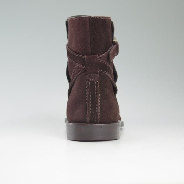 美品★(伊)タニノクリスチー SIZE 5.5【定価20万円以上★最後期のジョッパーブーツ】濃茶/スエード/TANINO CRISCI★c423