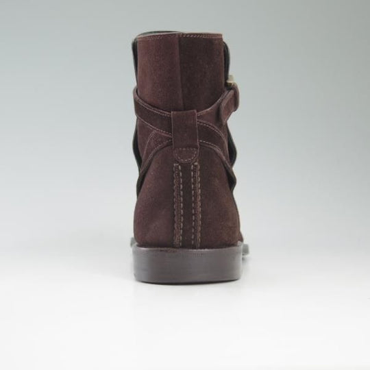 美品★(伊)タニノクリスチー SIZE 5.5【定価20万円以上★最後期のジョッパーブーツ】濃茶/スエード/TANINO CRISCI★c423