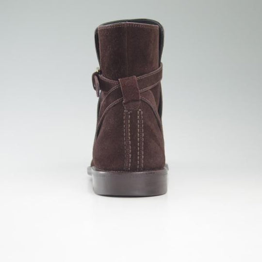 美品★(伊)タニノクリスチー SIZE 5.5【定価20万円以上★最後期のジョッパーブーツ】濃茶/スエード/TANINO CRISCI★c423