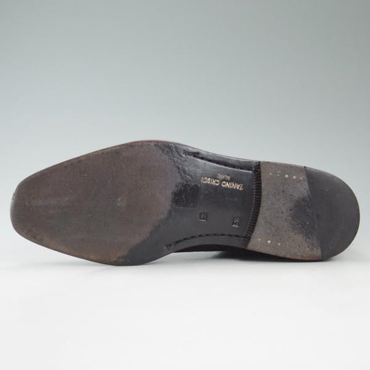 美品★(伊)タニノクリスチー SIZE 5.5【定価20万円以上★最後期のジョッパーブーツ】濃茶/スエード/TANINO CRISCI★c423