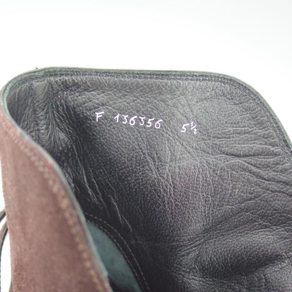 美品★(伊)タニノクリスチー SIZE 5.5【定価20万円以上★最後期のジョッパーブーツ】濃茶/スエード/TANINO CRISCI★c423
