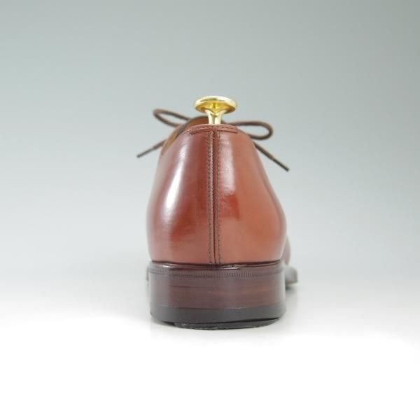 美品★(伊)タニノクリスチー SIZE 6【希少★ハンドソーンウェルテッド製法/九分仕立て】ストレートチップ/茶/カーフ/TANINO CRISCI★c424