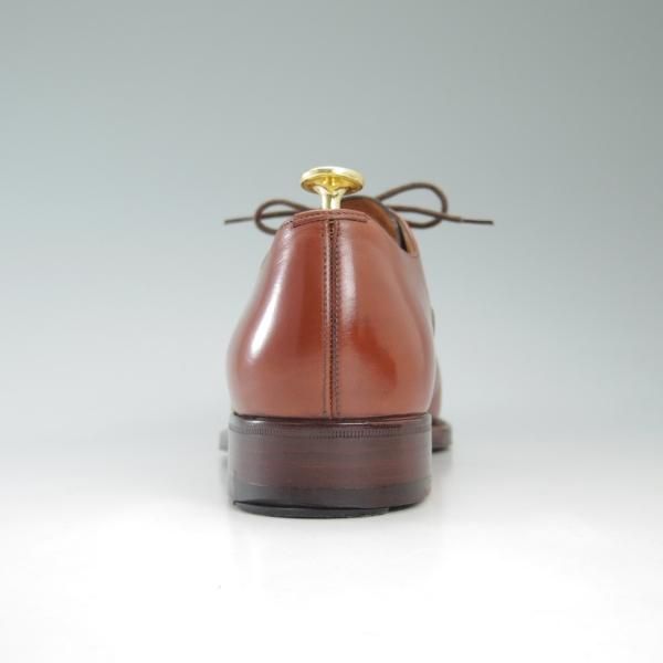 美品★(伊)タニノクリスチー SIZE 6【希少★ハンドソーンウェルテッド製法/九分仕立て】ストレートチップ/茶/カーフ/TANINO CRISCI★c424