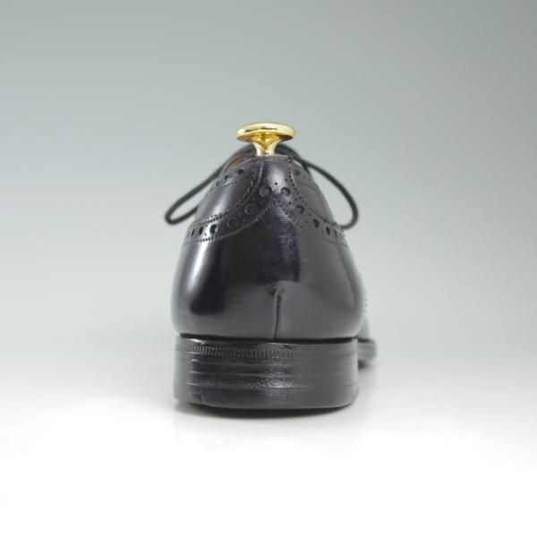 極上★チャーチ 95F/UK9.5【★ディプロマット/DIPLOMAT/旧チャーチ/73ラスト】3〜4都市ロゴ過渡期/黒/セミブローグ/Church's★c425