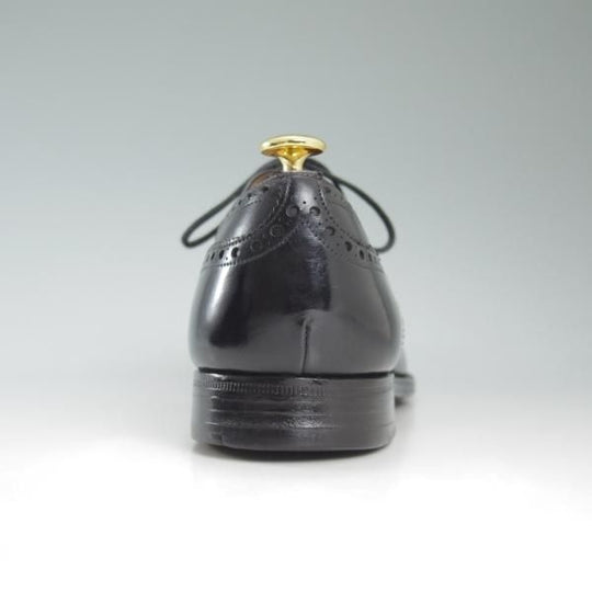 極上★チャーチ 95F/UK9.5【★ディプロマット/DIPLOMAT/旧チャーチ/73ラスト】3〜4都市ロゴ過渡期/黒/セミブローグ/Church's★c425