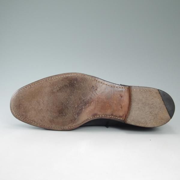 極上★チャーチ 95F/UK9.5【★ディプロマット/DIPLOMAT/旧チャーチ/73ラスト】3〜4都市ロゴ過渡期/黒/セミブローグ/Church's★c425