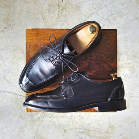 極上★(米)アレンエドモンズ 7.5D【★Uチップ/Hancock】カーフ/黒/メンズ/ALLEN EDMONDS★c426