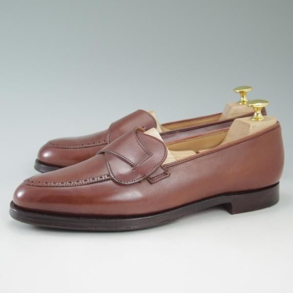 美品★クロケット&ジョーンズ 6.5E【★(英)ニュー&リングウッド別注/NEW&LINGWOOD】バタフライローファー/302ラスト/Crockett&Jones★c427