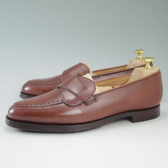 美品★クロケット&ジョーンズ 6.5E【★(英)ニュー&リングウッド別注/NEW&LINGWOOD】バタフライローファー/302ラスト/Crockett&Jones★c427