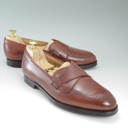 美品★クロケット&ジョーンズ 6.5E【★(英)ニュー&リングウッド別注/NEW&LINGWOOD】バタフライローファー/302ラスト/Crockett&Jones★c427