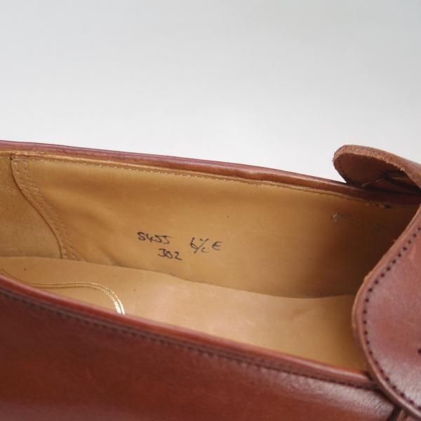 美品★クロケット&ジョーンズ 6.5E【★(英)ニュー&リングウッド別注/NEW&LINGWOOD】バタフライローファー/302ラスト/Crockett&Jones★c427