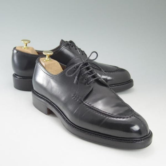 極美品★(スペイン製)カルミナ SIZE 7【★コードバン仕様/Uチップ】ホーウィン/シェルコードバン/黒/CARMINA★c428