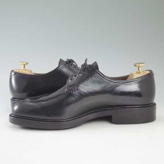 極美品★(スペイン製)カルミナ SIZE 7【★コードバン仕様/Uチップ】ホーウィン/シェルコードバン/黒/CARMINA★c428