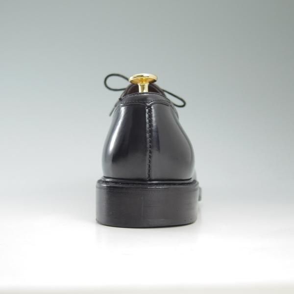 極美品★(スペイン製)カルミナ SIZE 7【★コードバン仕様/Uチップ】ホーウィン/シェルコードバン/黒/CARMINA★c428