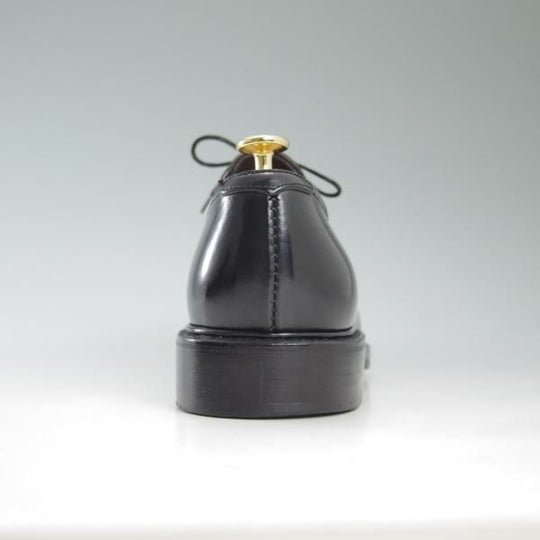 極美品★(スペイン製)カルミナ SIZE 7【★コードバン仕様/Uチップ】ホーウィン/シェルコードバン/黒/CARMINA★c428