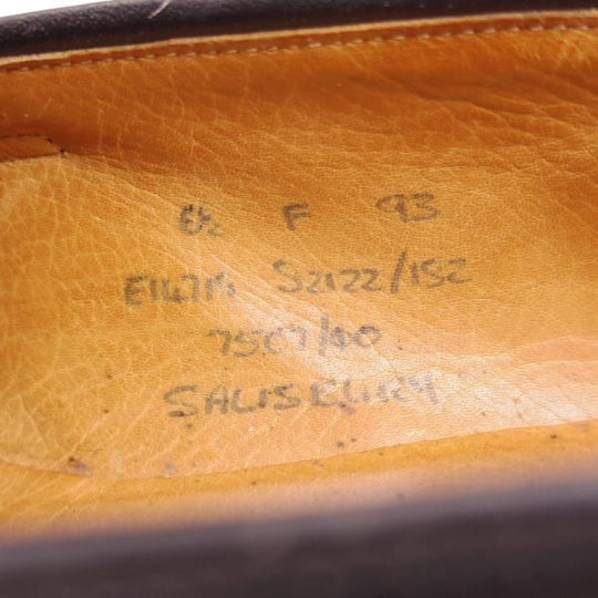 極上★チャーチ 6.5F【★旧チャーチ/3都市ロゴ/SALISBURY】93ラスト/コインローファー/Church's★c463