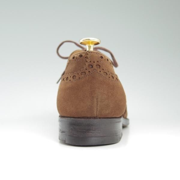 極上★チャーチ 75F/UK7.5【★アンテロープ革/REAL CAPE BUCK/旧チャーチ】73ラスト/3都市ロゴ/スエード/フルブローグ/Church's★c464