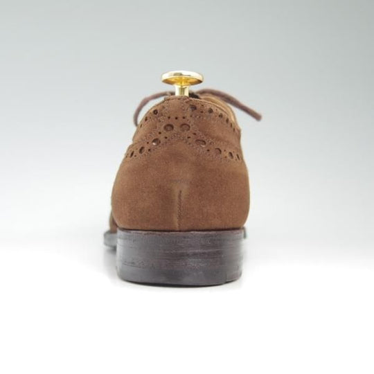 極上★チャーチ 75F/UK7.5【★アンテロープ革/REAL CAPE BUCK/旧チャーチ】73ラスト/3都市ロゴ/スエード/フルブローグ/Church's★c464