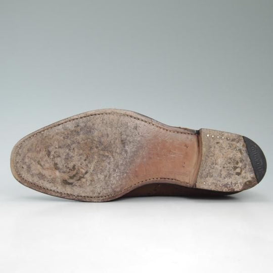 極上★チャーチ 75F/UK7.5【★アンテロープ革/REAL CAPE BUCK/旧チャーチ】73ラスト/3都市ロゴ/スエード/フルブローグ/Church's★c464