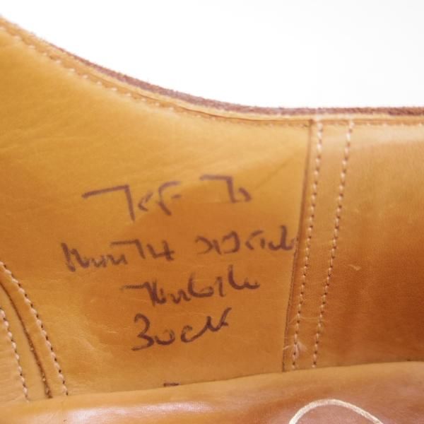 極上★チャーチ 75F/UK7.5【★アンテロープ革/REAL CAPE BUCK/旧チャーチ】73ラスト/3都市ロゴ/スエード/フルブローグ/Church's★c464