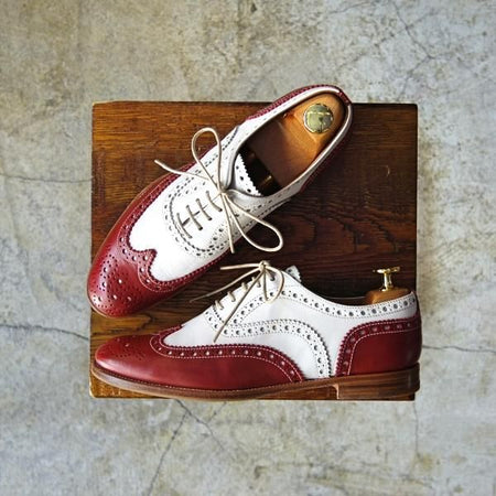 美品★チャーチ(レディース) SIZE 36.5【★BURWOOD 3W/バーウッド】コンビ/フルブローグ/ウイングチップ/Church's★c465