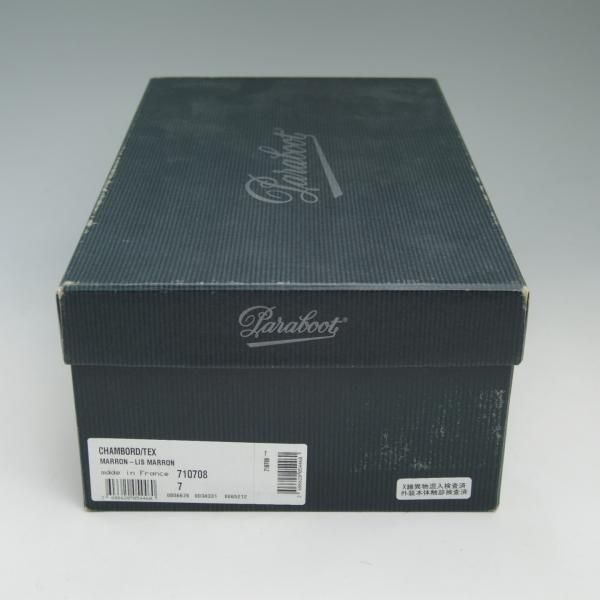 極上★パラブーツ SIZE 7【★CHAMBORD/シャンボード】マロン/リスレザー/TEXソール/Uチップ/Paraboot★c467
