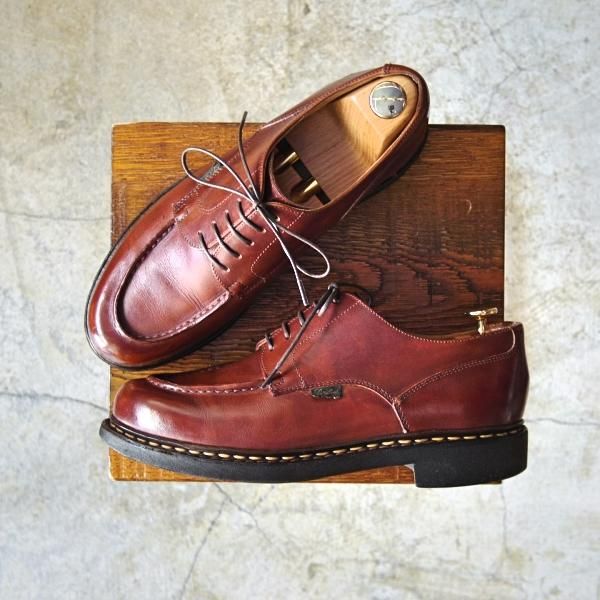 極上★パラブーツ SIZE 6.5【★CHAMBORD/シャンボード】マロン/リスレザー/TEXソール/Uチップ/Paraboot★c468