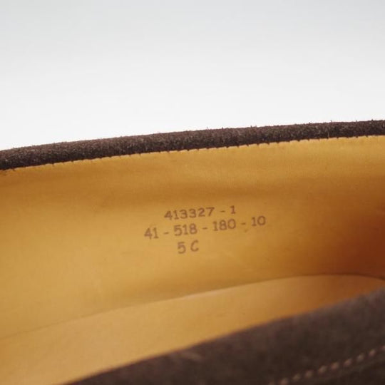 ほぼ試着程度★JM.ウェストン 5C【定価￥102,600-★180/コインローファー】スエード/ダークブラウン/41ラスト/Weston/ウエストン★c469