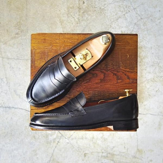 ★(英国製)ロイドフットウェア UK6【★グッドイヤーウェルテッド製法】コインローファー/黒/Lloyd Footwear★c470