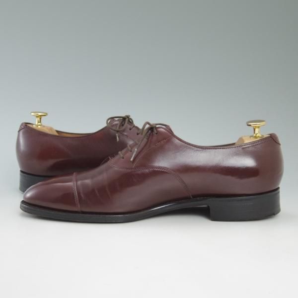 美品★ジョンロブ 7.5E【★幻のDARBYラスト/CITY/シティ】PARISロゴ/旧ロゴ/ストレートチップ/カーフ/JOHN LOBB★c471