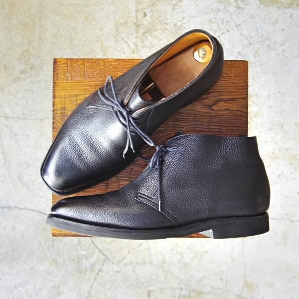 極美品★ジョンロブ 7E【★ジオーノ/GIONO】チャッカブーツ/8896ラスト/シボ革/グレインレザー/JOHN LOBB★c473