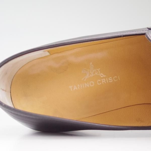 美品★(伊)タニノクリスチー SIZE 5.5【★コインローファー/メッシュ×カーフ】108977/黒/TANINO CRISCI★c474