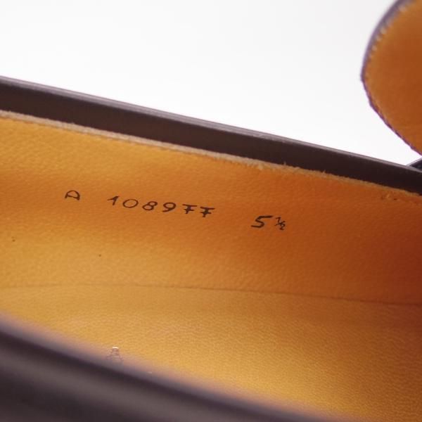 美品★(伊)タニノクリスチー SIZE 5.5【★コインローファー/メッシュ×カーフ】108977/黒/TANINO CRISCI★c474