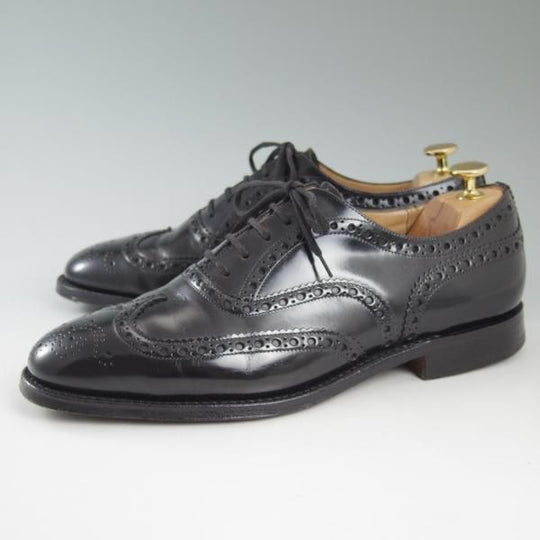 美品★チャーチ 75F/UK7.5【★復刻版73ラスト仕様のバーウッド】ポリッシュドバインダーカーフ/BRISBANE/ブリスベン/Church's★c477