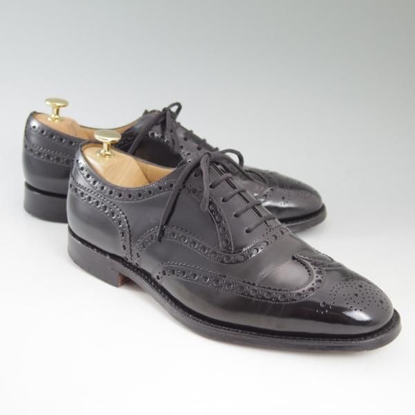 美品★チャーチ 75F/UK7.5【★復刻版73ラスト仕様のバーウッド】ポリッシュドバインダーカーフ/BRISBANE/ブリスベン/Church's★c477