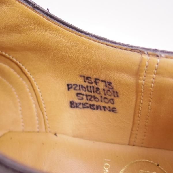 美品★チャーチ 75F/UK7.5【★復刻版73ラスト仕様のバーウッド】ポリッシュドバインダーカーフ/BRISBANE/ブリスベン/Church's★c477