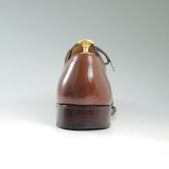 極上★(伊)ボノーラ SIZE 7【★ハンドソーンウェルテッド製法九分仕立て】シームレスヒール/ブラインドブローグ/カーフ/BONORA★c478