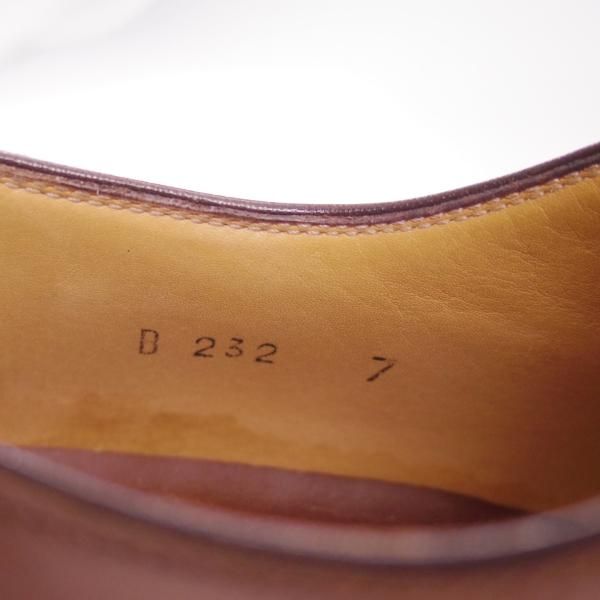 極上★(伊)ボノーラ SIZE 7【★ハンドソーンウェルテッド製法九分仕立て】シームレスヒール/ブラインドブローグ/カーフ/BONORA★c478