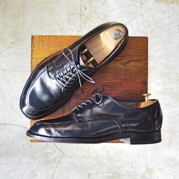 極美品 Alden 8D ブラック 極上☆オールデン 8D【☆コードバン仕様/モディファイドラスト/SHIPS