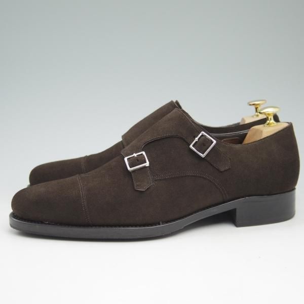 美品★ユナイテッドアローズ SIZE 8.5【★グッドイヤーウェルテッド製法】ダブルモンク/スエード/メンズ/靴/シューズ/UNITED ARROWS★c485