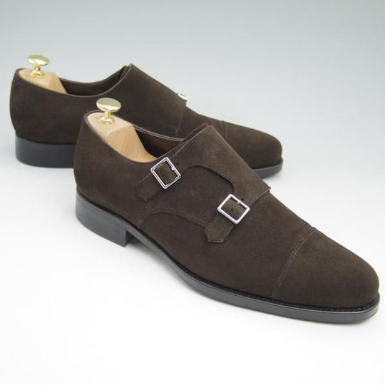 美品★ユナイテッドアローズ SIZE 8.5【★グッドイヤーウェルテッド製法】ダブルモンク/スエード/メンズ/靴/シューズ/UNITED ARROWS★c485