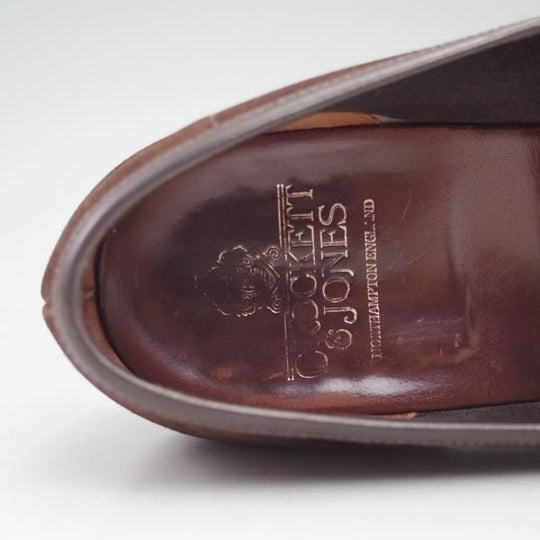 極上★クロケット&ジョーンズ 9E【★BREMNER/コインローファー】314ラスト/スエード/Crockett&Jones★c487