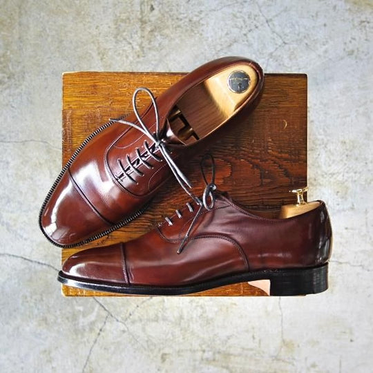 美品★チャーチ 75D/UK7.5【★旧チャーチ/73ラスト/ブックバインダーカーフ】3都市ロゴ/CONSUL・コンサル同仕様/BALMORAL/Church's★c490