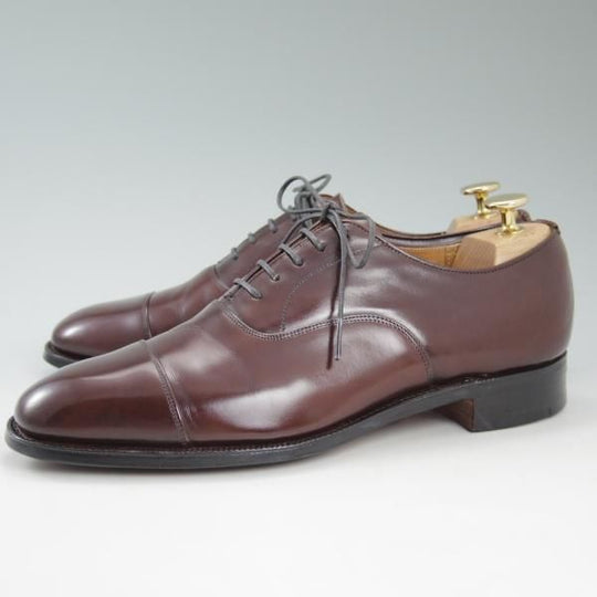 美品★チャーチ 75D/UK7.5【★旧チャーチ/73ラスト/ブックバインダーカーフ】3都市ロゴ/CONSUL・コンサル同仕様/BALMORAL/Church's★c490