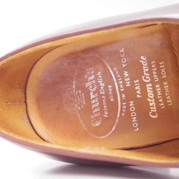 美品★チャーチ 75D/UK7.5【★旧チャーチ/73ラスト/ブックバインダーカーフ】3都市ロゴ/CONSUL・コンサル同仕様/BALMORAL/Church's★c490