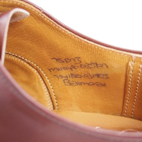 美品★チャーチ 75D/UK7.5【★旧チャーチ/73ラスト/ブックバインダーカーフ】3都市ロゴ/CONSUL・コンサル同仕様/BALMORAL/Church's★c490