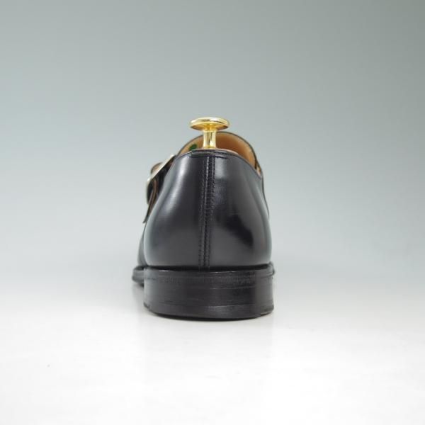 美品★チャーチ 75G/UK7.5【★73ラスト/SYDNEY/シドニー】4都市ロゴ/モンクストラップ/黒/カーフ/Church's★c497