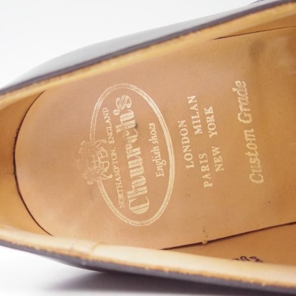 美品★チャーチ 75G/UK7.5【★73ラスト/SYDNEY/シドニー】4都市ロゴ/モンクストラップ/黒/カーフ/Church's★c497