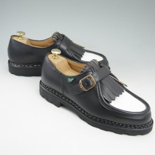 未使用★パラブーツ SIZE 40【★NYONS/キルティタン】ニヨン/リスレザー/ミカエル型モンクストラップ/BRIDEキルト付/Paraboot★c501